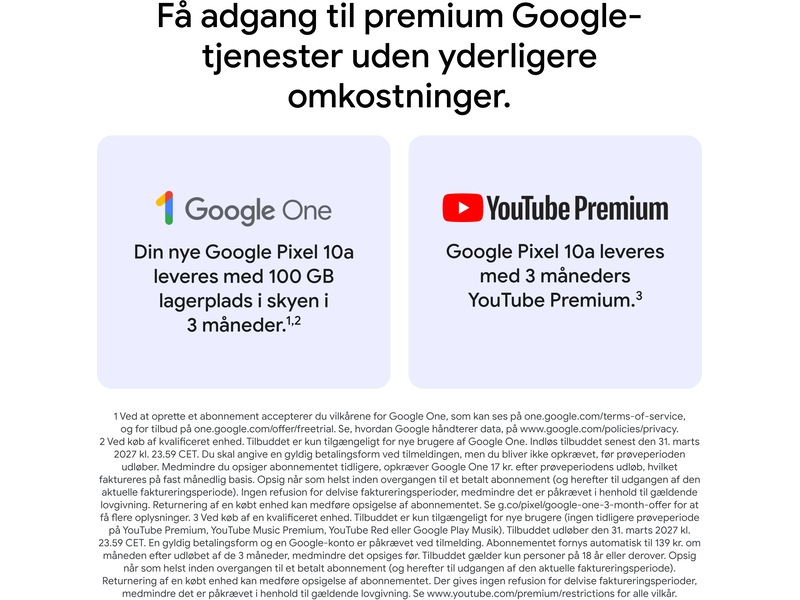 Google Pixel 10a 128GB (lavendel) Mobiltelefoner