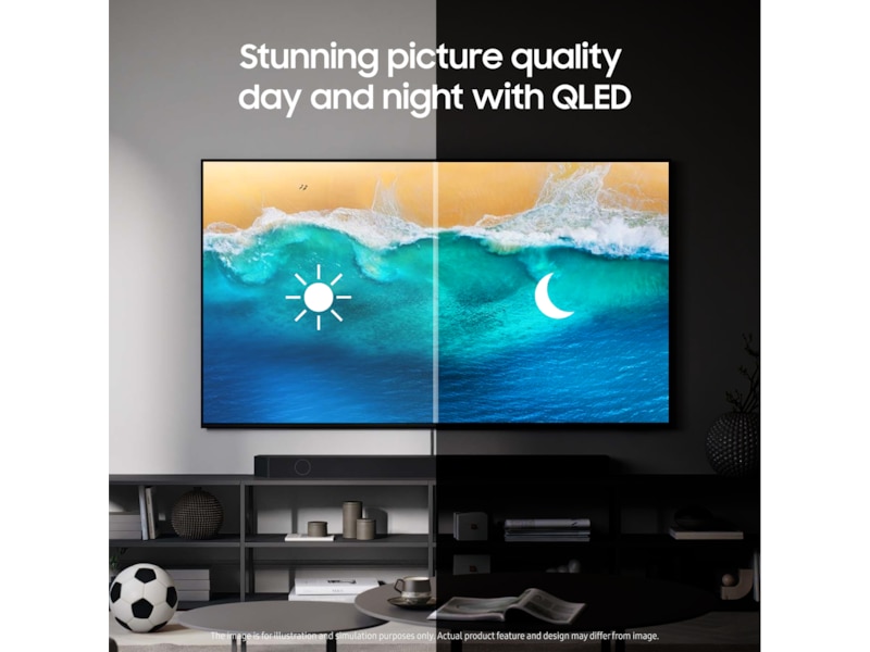Samsung 55" Q8FA QLED 4K smart-TV (2025) + soundbar 50 - 59 tommer TV