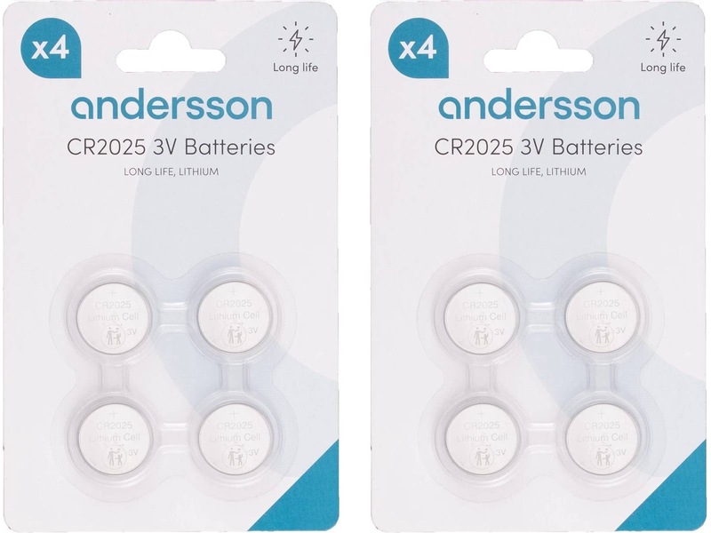 Andersson CR2025 knapcellebatterier 2x4-pk Generelle batterier
