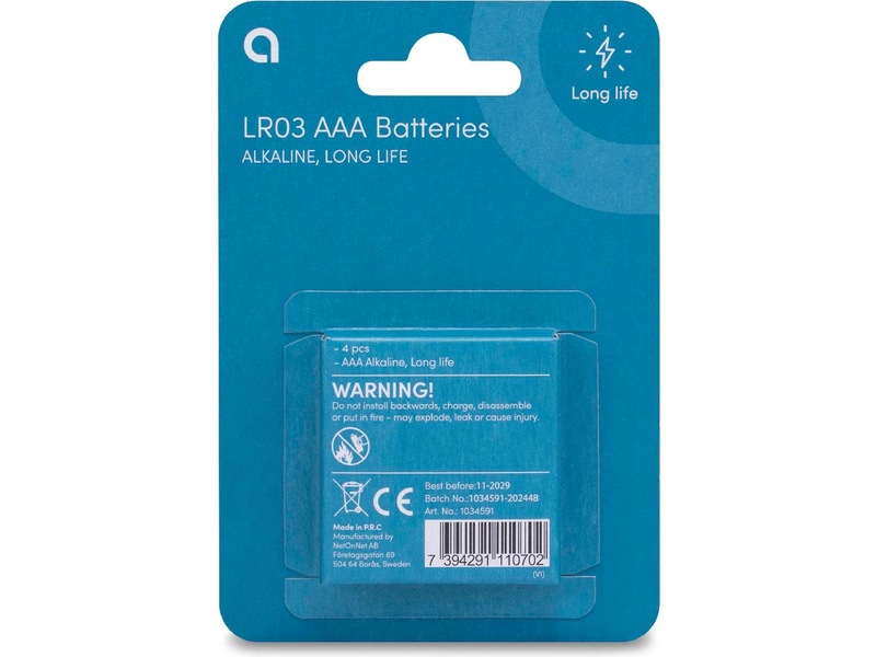 Andersson AAA-batterier, 2x4-pak Generelle batterier