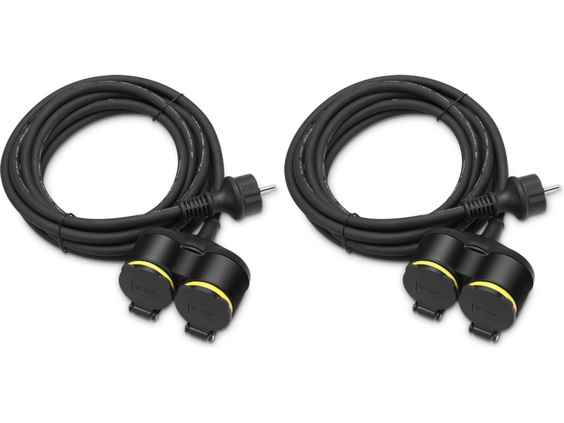 Andersson ECO 3.0 dobbelt forlængerledning 5 m 2-pak Forlængerkabel & strømskinne