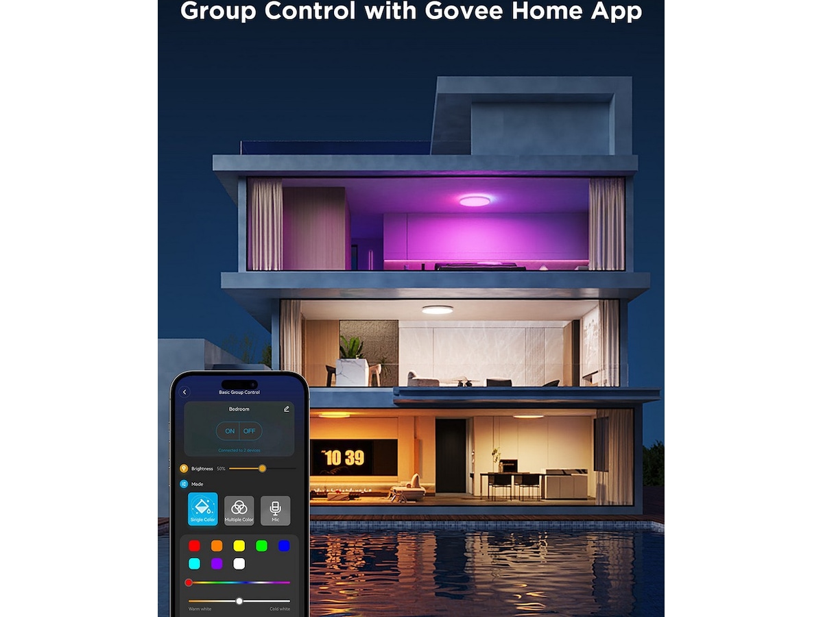 Govee Rund Smart Loftlampe 30cm Loftlampe