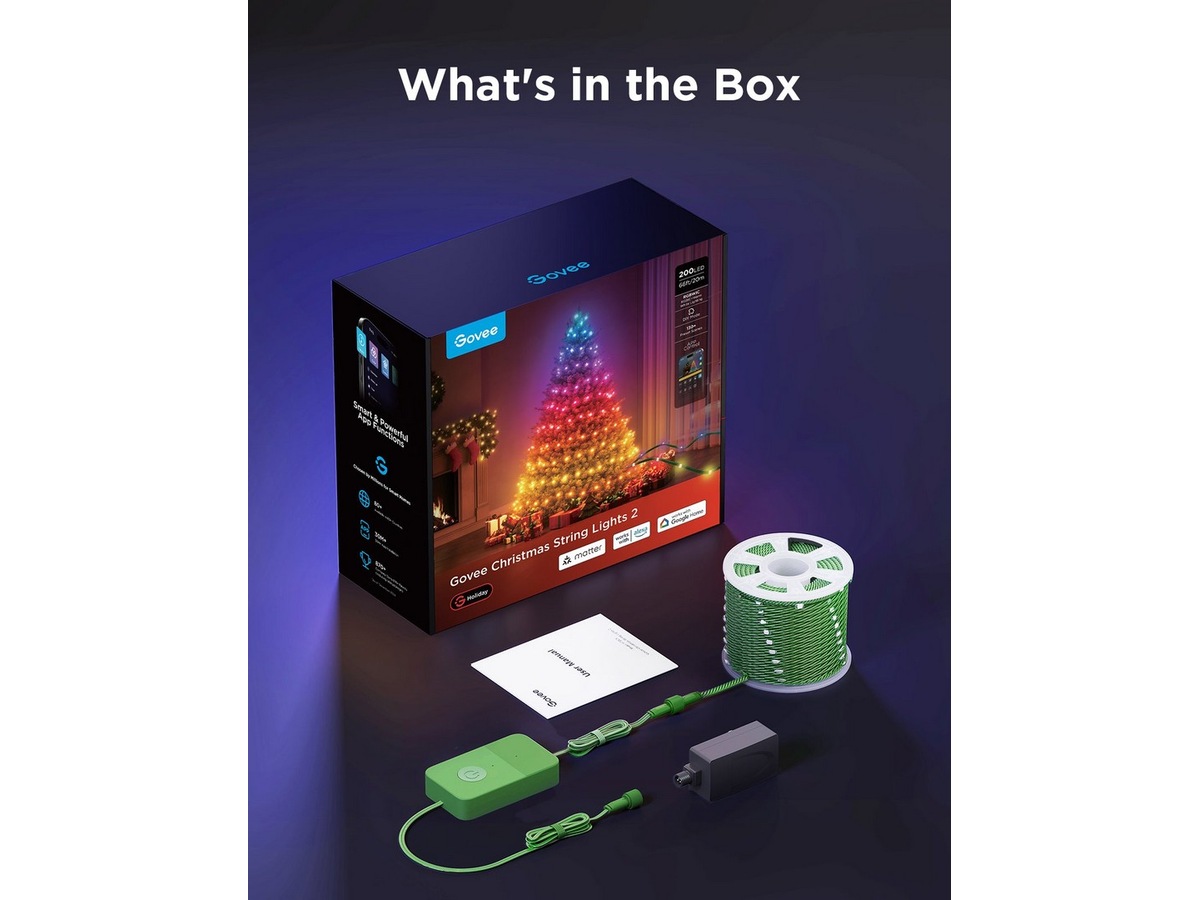 Govee Christmas String Lights 2 20M Led strips & underholdning
