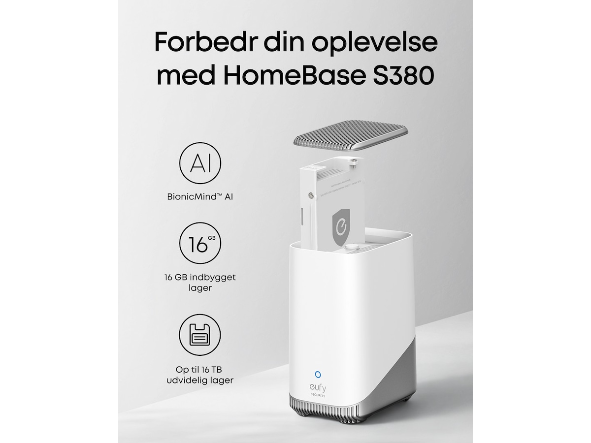 Eufy EufyCam 2x E40 sikkerhedskamera (HomeBase S380) Overvågningskameraer