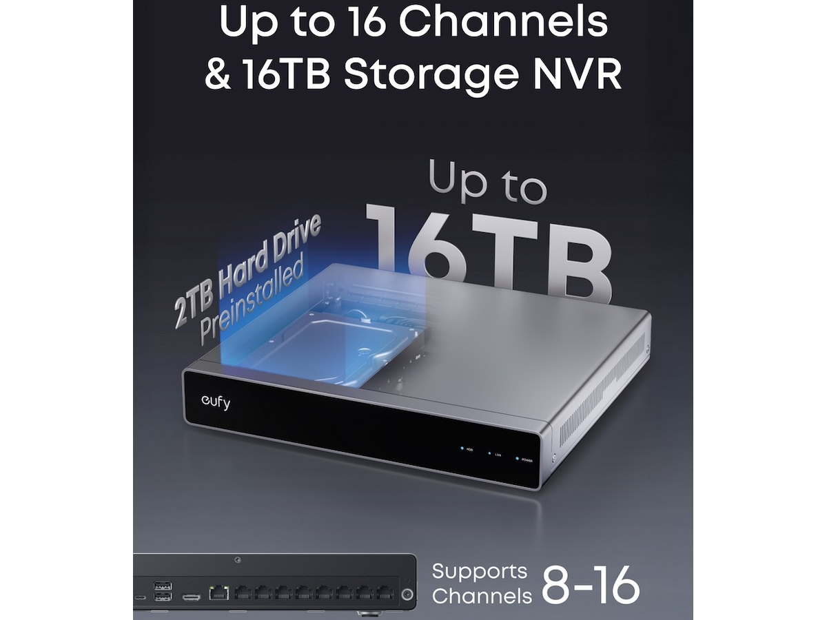 Eufy NVR Security System S4 overvågningssystem Overvågningskameraer