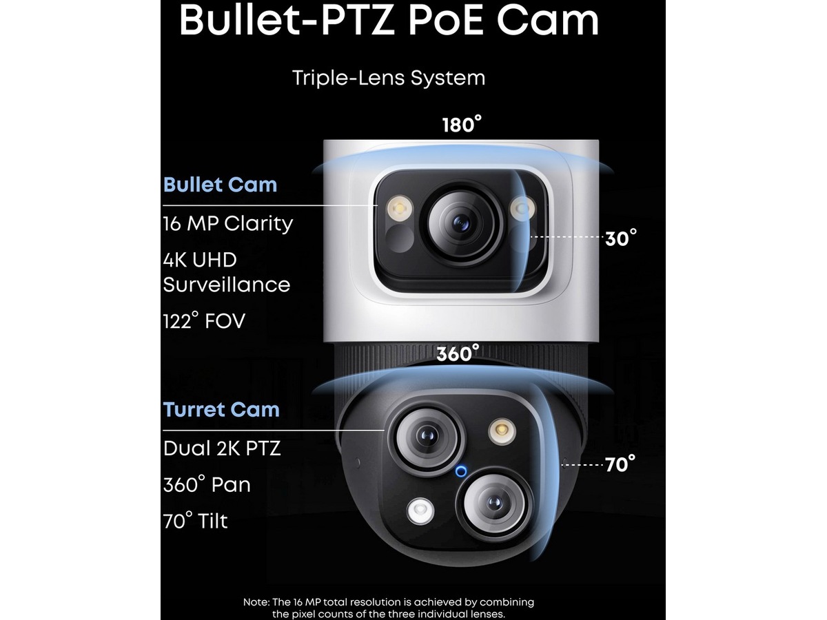 Eufy NVR Security System S4 overvågningskamera (4 kameraer) Overvågningskameraer