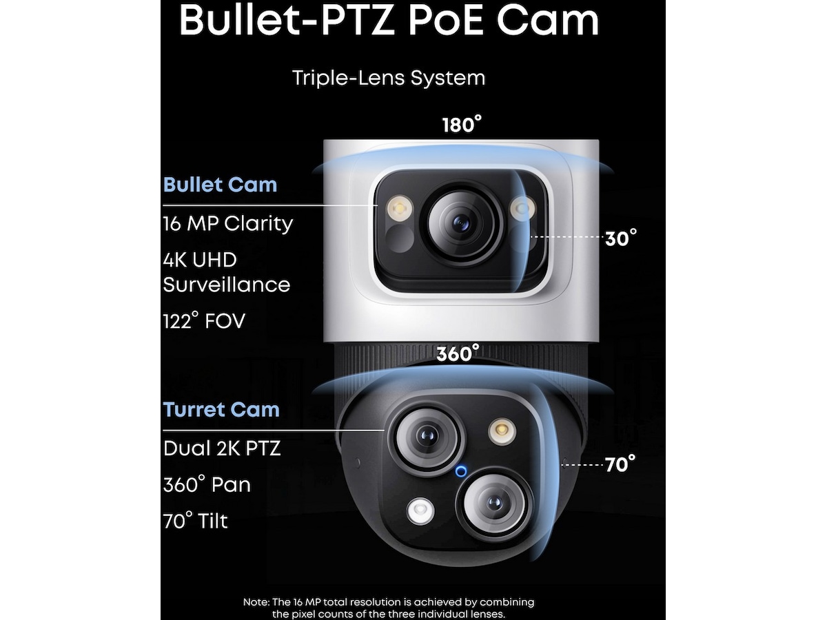 Eufy NVR Security System S4 Max 4-cam Overvågningskameraer