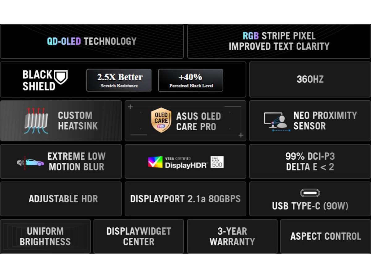 ASUS 34" gamingskærm ROG Swift PG34WCDN Gamingskærme
