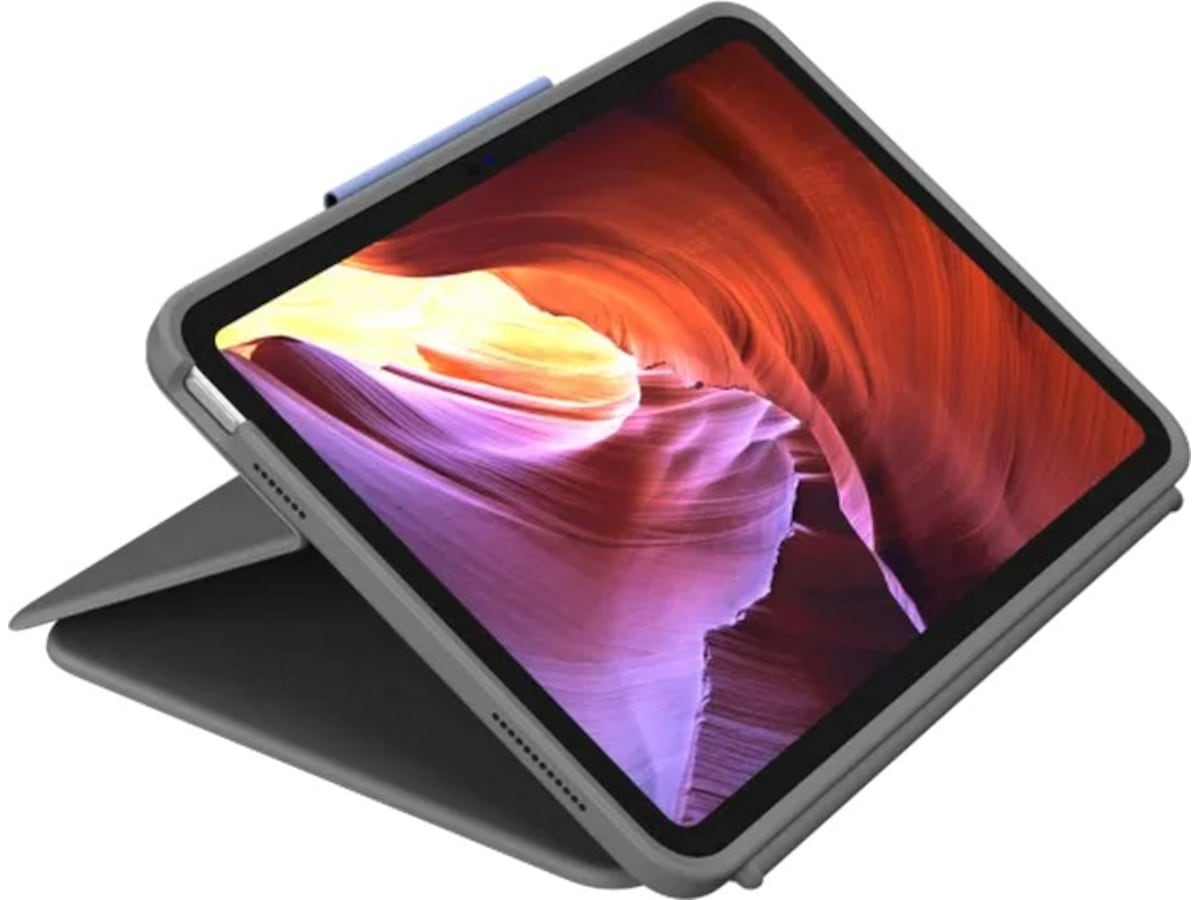 Logitech iPad 10,9" / 11" Rugged Folio Tastaturcover (oxford grey) Cover til tablet