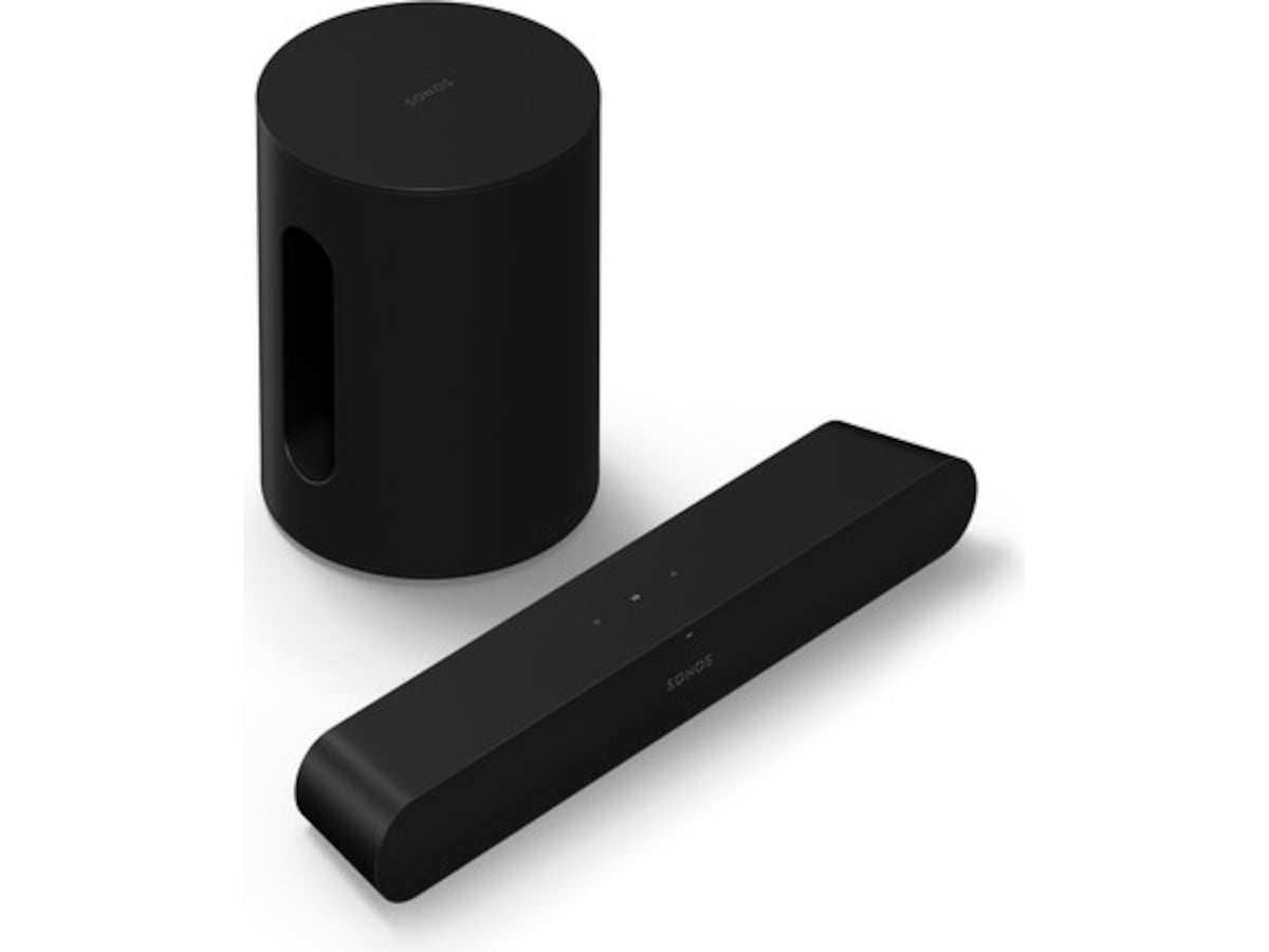 Sonos Ray soundbar (sort) + Sub Mini Soundbars