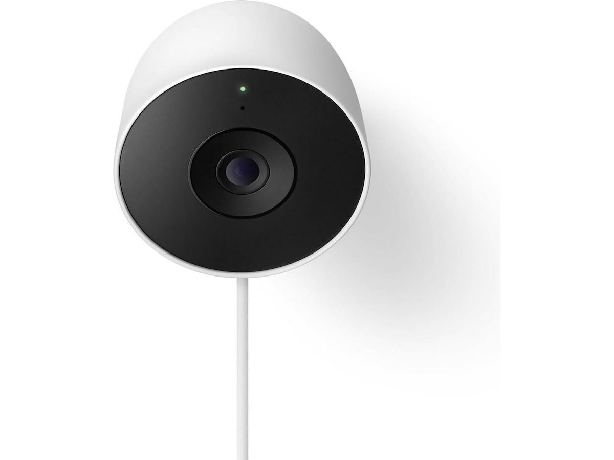 Google Nest Cam udendørs 2. gen (med ledning, hvid) Overvågningskameraer