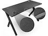 Svive Cygnus Gaming desk mat sort med grå sømme Gamingdesk