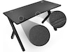 Svive Cygnus Gaming Desk mat sort med sorte sømme Gamingdesk