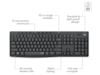Logitech MK295 Silent Wireless Combo - GRAPHITE Mus & keyboards -kombinasjonspakker