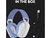 Logitech G435 LIGHTSPEED Trådløst Gaming Headset (hvid/blå) Gamingheadset