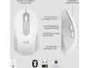 Logitech Signature M650 Medium  trådløs mus Offwhite Mus