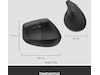 Logitech Lift Vertikal Business mus (graphite) Mus