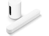 Sonos Sub Mini Trådløs subwoofer (hvid) + Sonos Beam Soundbars