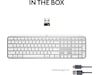 Logitech MX Keys S trådløst tastatur (pale grey) Keyboards