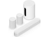 Sonos Beam (Gen2) Soundbar (hvid) + 2x Era 100 og 1x Sub Mini Soundbars