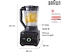 Braun Powerblend 9 kandeblender JB 9040 (sort) Blendere