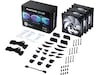 Phanteks D30 140mm PWM DRGB Regular Ventilator 3-Pack (sort) Blæsere