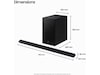 Samsung HW-S710D soundbar med subwoofer (sort) Soundbars