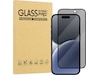 iiglo iPhone 16 Plus / 15 Plus 3D Privacy Glass skærmbeskytter Skærmbeskyttelse mobiltelefon