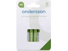 Andersson genopladeligt AAA batteri, 4-pk Generelle batterier