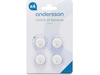 Andersson CR2016 Lithium batteri, 4-pk Generelle batterier