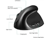 KENSON Vertical Mouse Comfi 2 kablet mus (sort) Ergonomiske