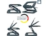 Leitz Ergo Multi-angle laptop stativ (grå) Bærbar stativ