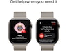 Apple Watch Series 10 GPS + LTE 42mm Titanium (naturlig) Smartwatches