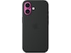 Apple iPhone 16 Silikonecover (sort) Mobilcover