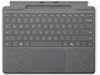 Microsoft Surface Pro-tastatur med penneopbevaring (platin) Tastatur og stylus
