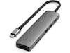 Satechi 7-i-1 Slim Multiport docking (space grey) Dockingstation og USB-hub