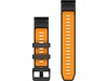 Garmin QuickFit Silikonerem 22mm (graphite/ember orange) Rem