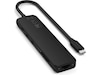 Satechi 7-i-1 Slim Multiport docking (sort) Dockingstation og USB-hub