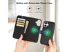 iiglo iPhone 16 2-i-1 Wallet cover (sort) Mobilcover