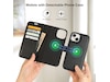 iiglo iPhone 15 2-i-1 Wallet cover (sort) Mobilcover