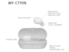 Sony WF-C710N Trådløse høretelefoner, Earbuds med mikrofon (hvid) In-ear høretelefoner