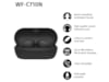 Sony WF-C710N Trådløse høretelefoner, Earbuds med mikrofon (sort) In-ear høretelefoner