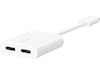 Belkin USB-C Audio + Charge Adapter (hvid) Kabeladaptere og overgange