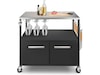 Austin and Barbeque Sidebord med opbevaring Udendørsgrill – vogne