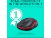 Logitech M185 Trådløs Mus Rød Mus