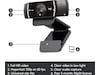 Logitech C922 30FPS 1080P Professional Streaming Webcam Webkameraer