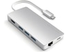 Satechi MultiPort 4K Docking V2 (sølv) Dockingstation og USB-hub