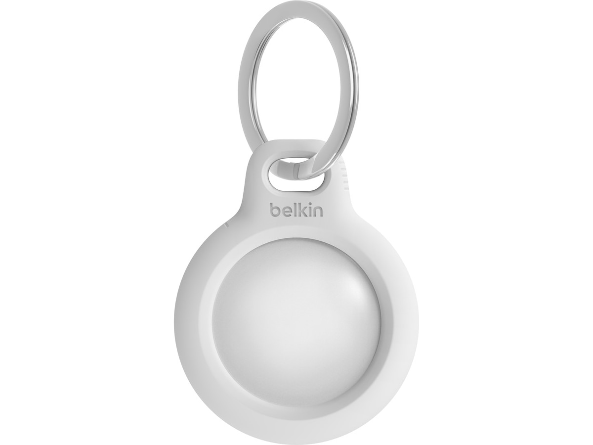Belkin holder til AirTag, med nøglering - hvid Bluetooth tracker & GPS