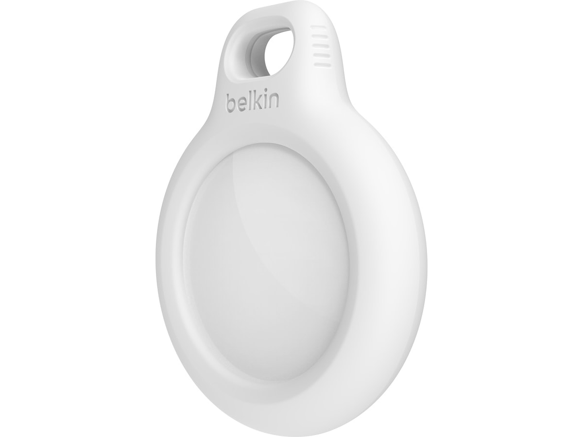 Belkin holder til AirTag, med nøglering - hvid Bluetooth tracker & GPS