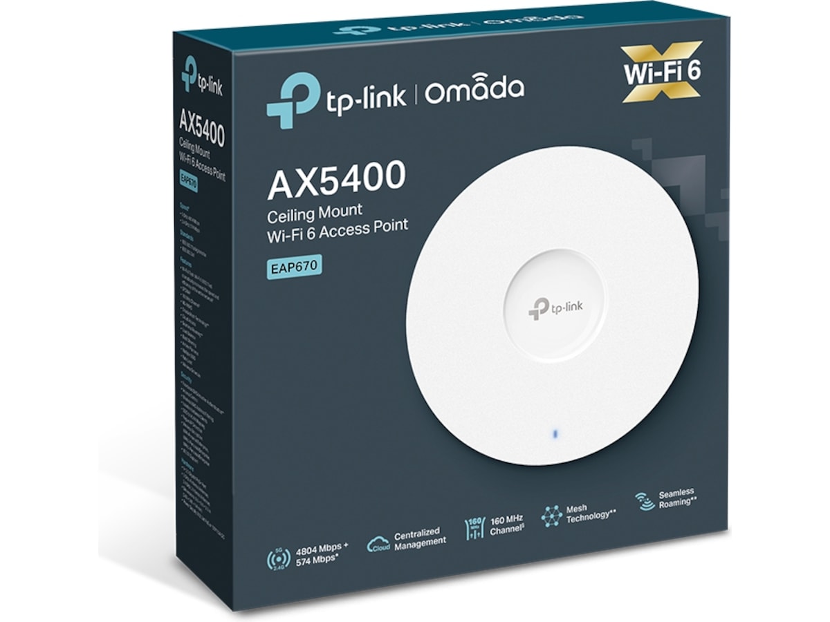 TP-Link EAP670 WiFi 6 Access Point Accesspunkter
